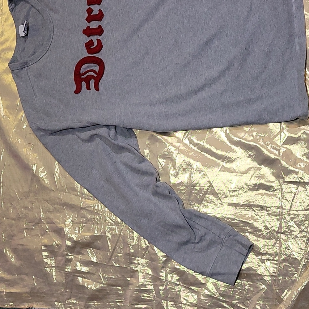 Old Navy Men's Crewneck Sweatshirt Gray "DETROIT" Size XL - Picture 2 of 5